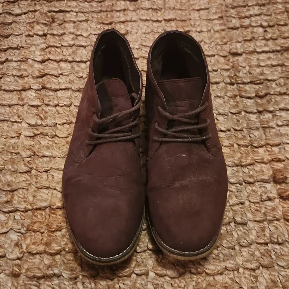 London Fog Seude Leather Chukka Boots 10.5